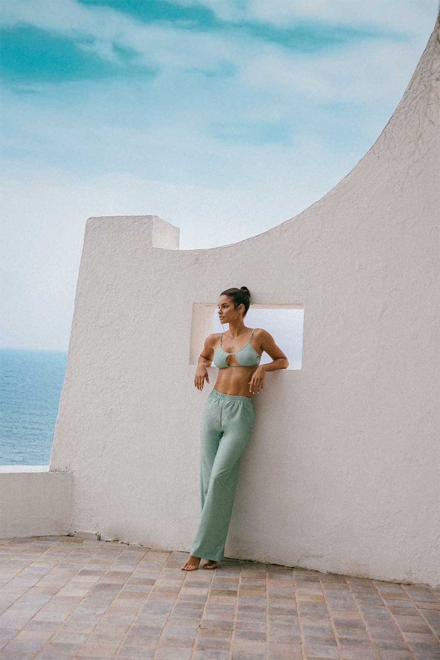 Shine Pants Aquamarine