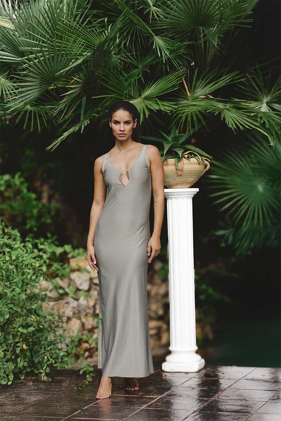 Shine dress Platinum